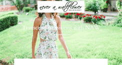 Desktop Screenshot of neverawallflower.com